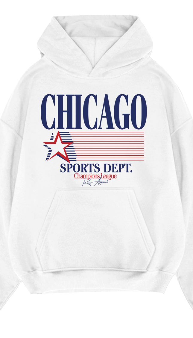 Chicago Stars & Stripes Hoodie – adult printed hoodie by Miss Runway