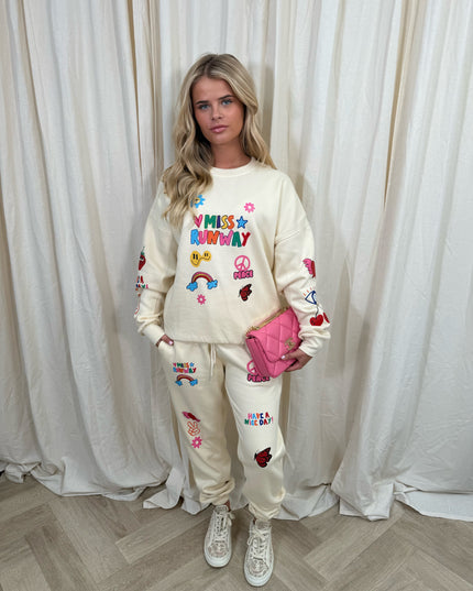 Miss Runway Rainbow Sweatshirt Tracksuit