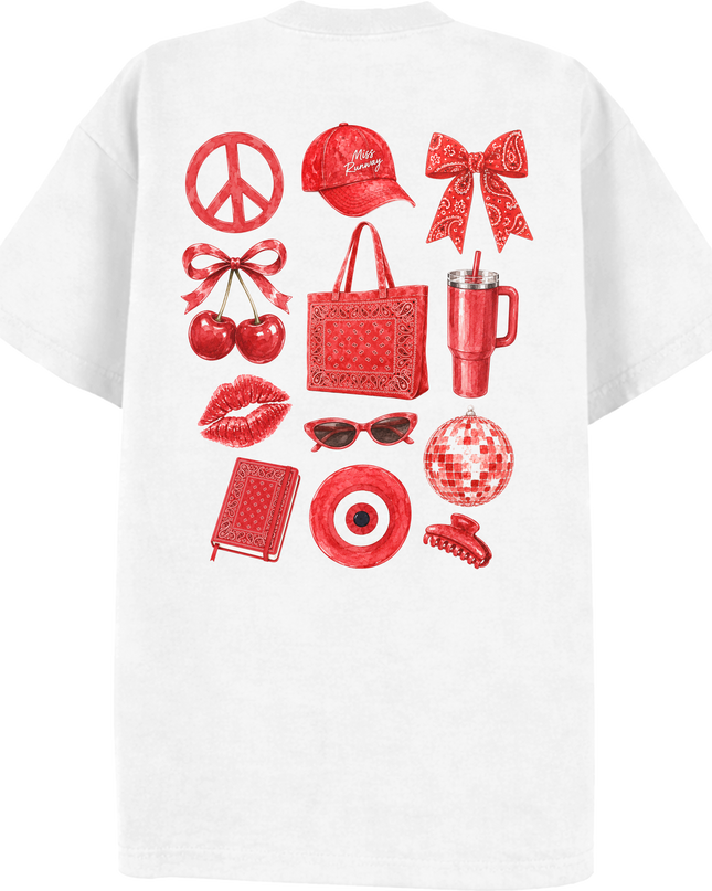 Paisley Reverie T-shirt Red