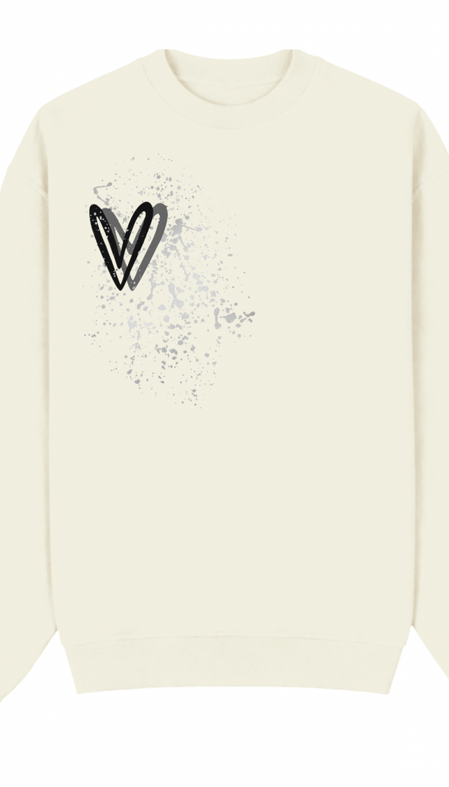 Black Heart Printed Sweatshirt – image 6