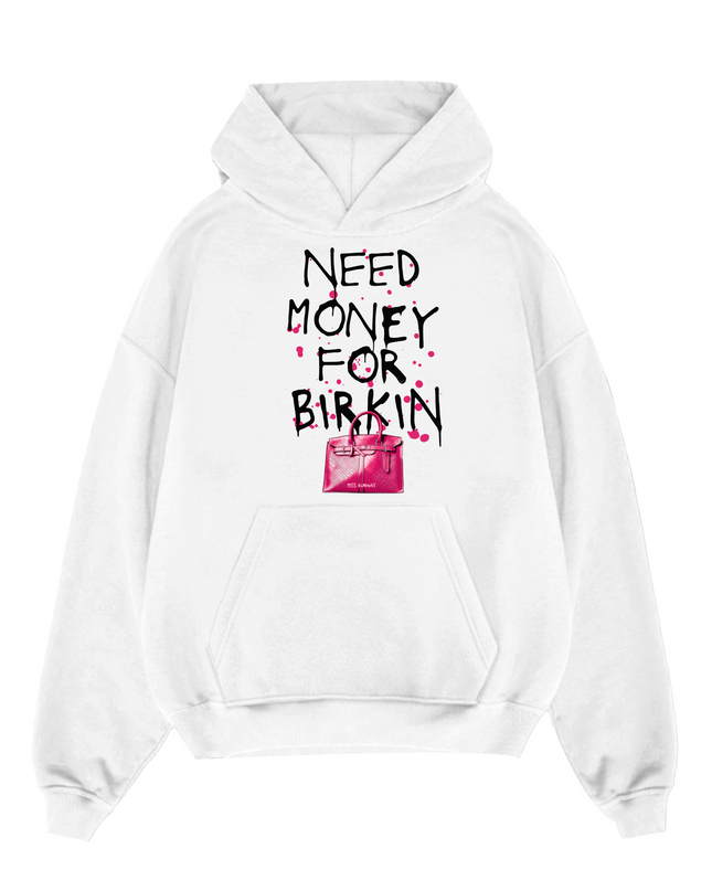 Need Money For Bags Pink Hoodie Adults