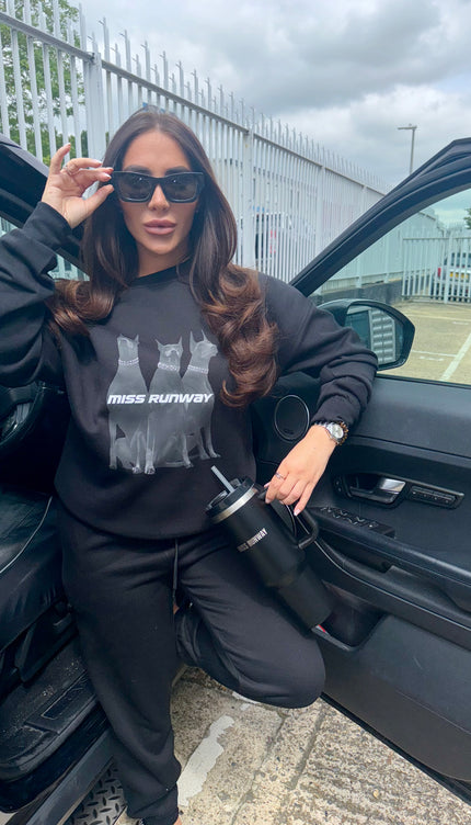 Doberman Oversized Sweatshirt Tracksuit