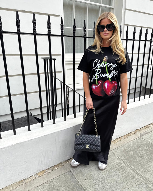 Cherry Bomb Printed T-shirt Adult