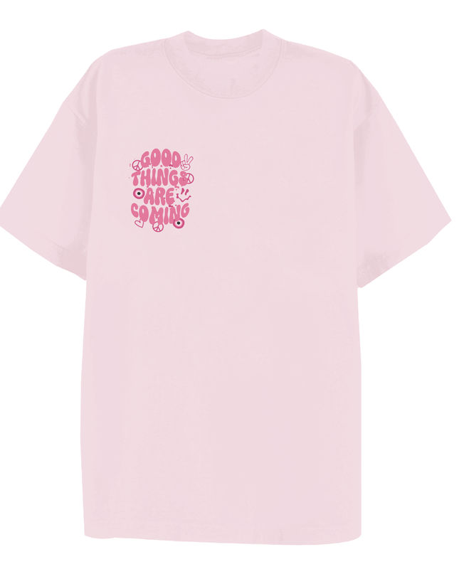 Good Things Are Coming Printed T-shirt Adult