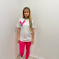 Hot Pink Heart T-Shirt And Legging Set
