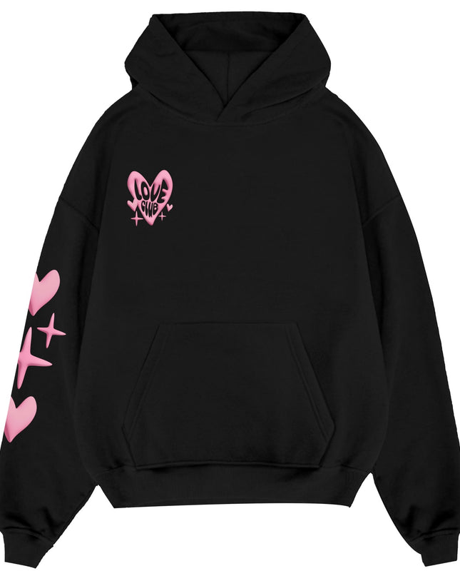 Love Club Hoodie Black