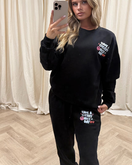 Have A Cherry Nice Day Sweatshirt Tracksuit