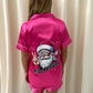 Miss Runway Peace Santa Pyjamas Hot Pink