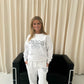 Miss Runway Sport Oversized Sweatshirt Tracksuit White