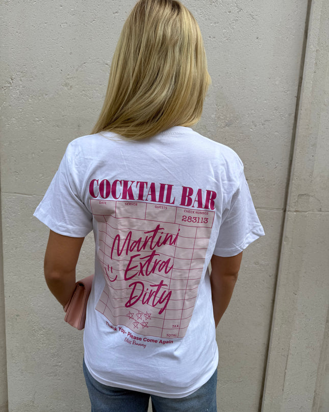 Cocktail Bar Printed T-shirt Adult