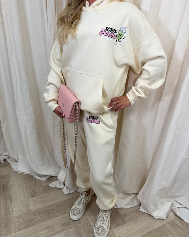 Iced Matcha Kids Hooded Tracksuit
