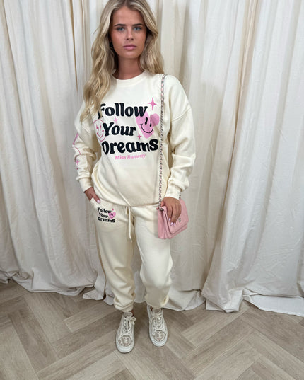 Follow Your Dreams Sweatshirt Tracksuit