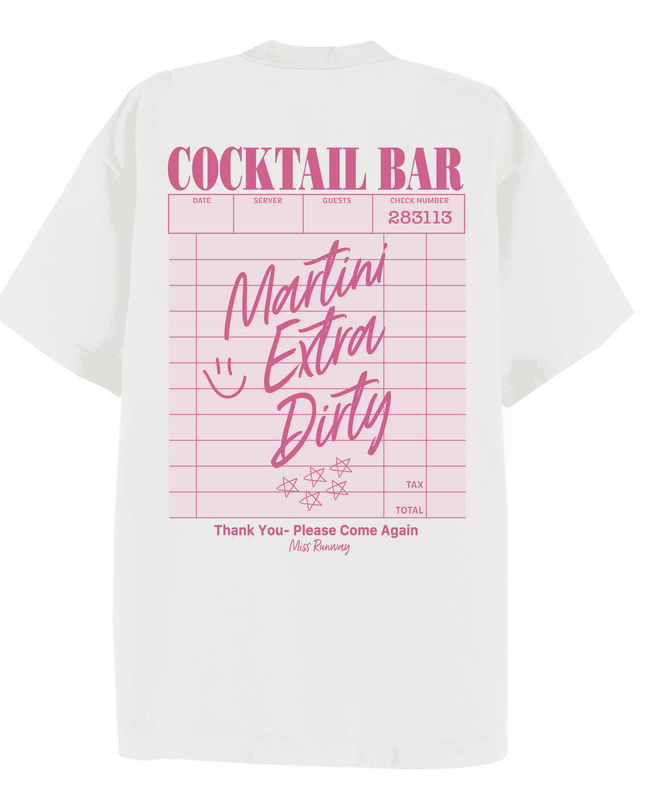 Cocktail Bar Printed T-shirt Adult
