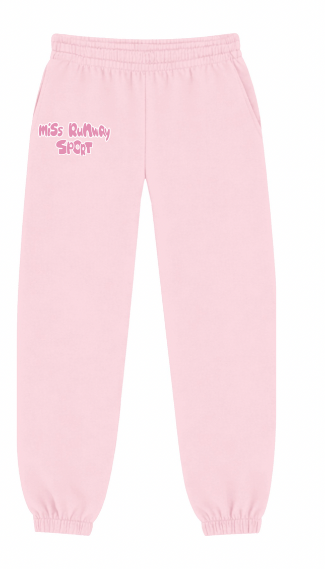 Miss Runway Sport Joggers Pink – adult printed joggers by Miss Runway