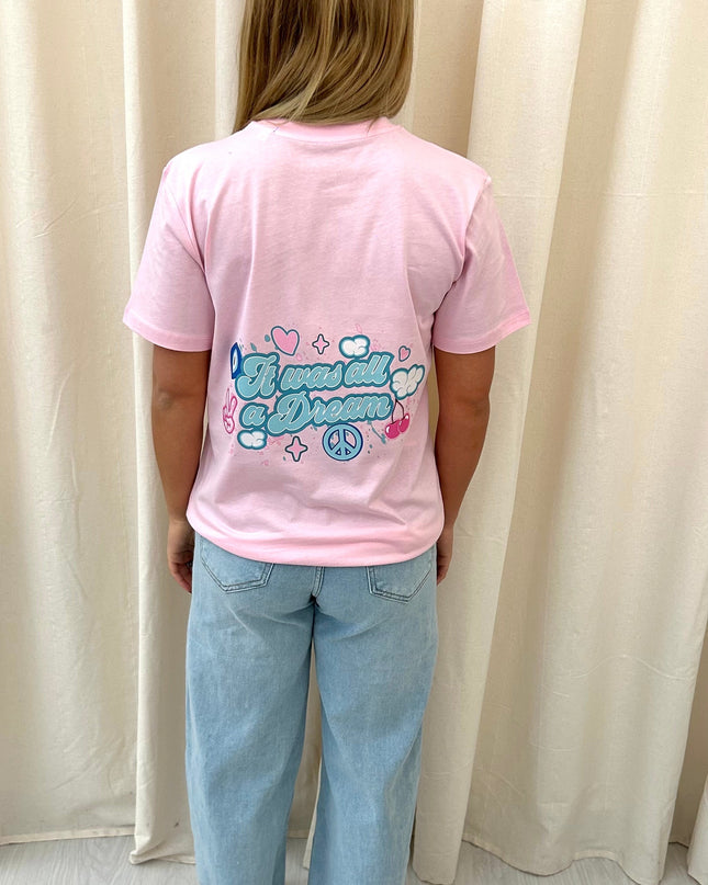 It Was All A Dream Printed T-shirt Pink Adult