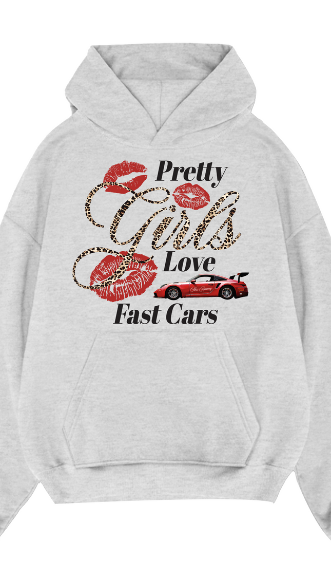 Pretty Girls Love Fast Cars Hoodie – additional view