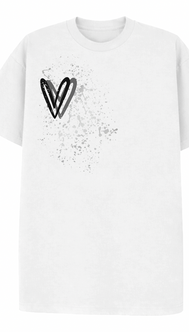 Black Heart Printed T-shirt – image 4