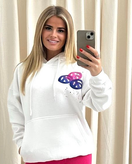 Peace + Love Printed Hoodie Adults