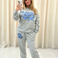 Angel Numbers Protect Your Energy Graffiti Sweatshirt Tracksuit Grey - Blue