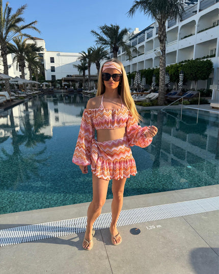 Pink & Orange Zig Zag Co ord