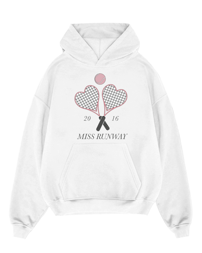Miss Runway Tennis Hoodie Adults