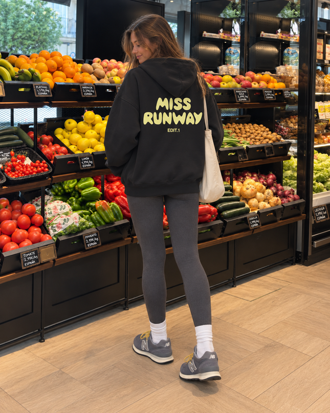 Edit 1 Hoodie Charcoal/Lemon Kids