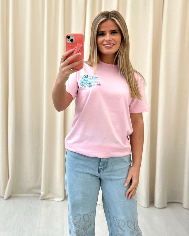 It Was All A Dream Printed T-shirt Pink Adult