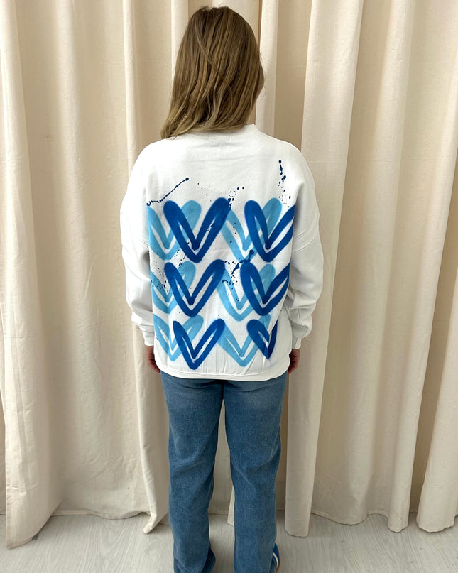 Royal Blue Heart Sweatshirt