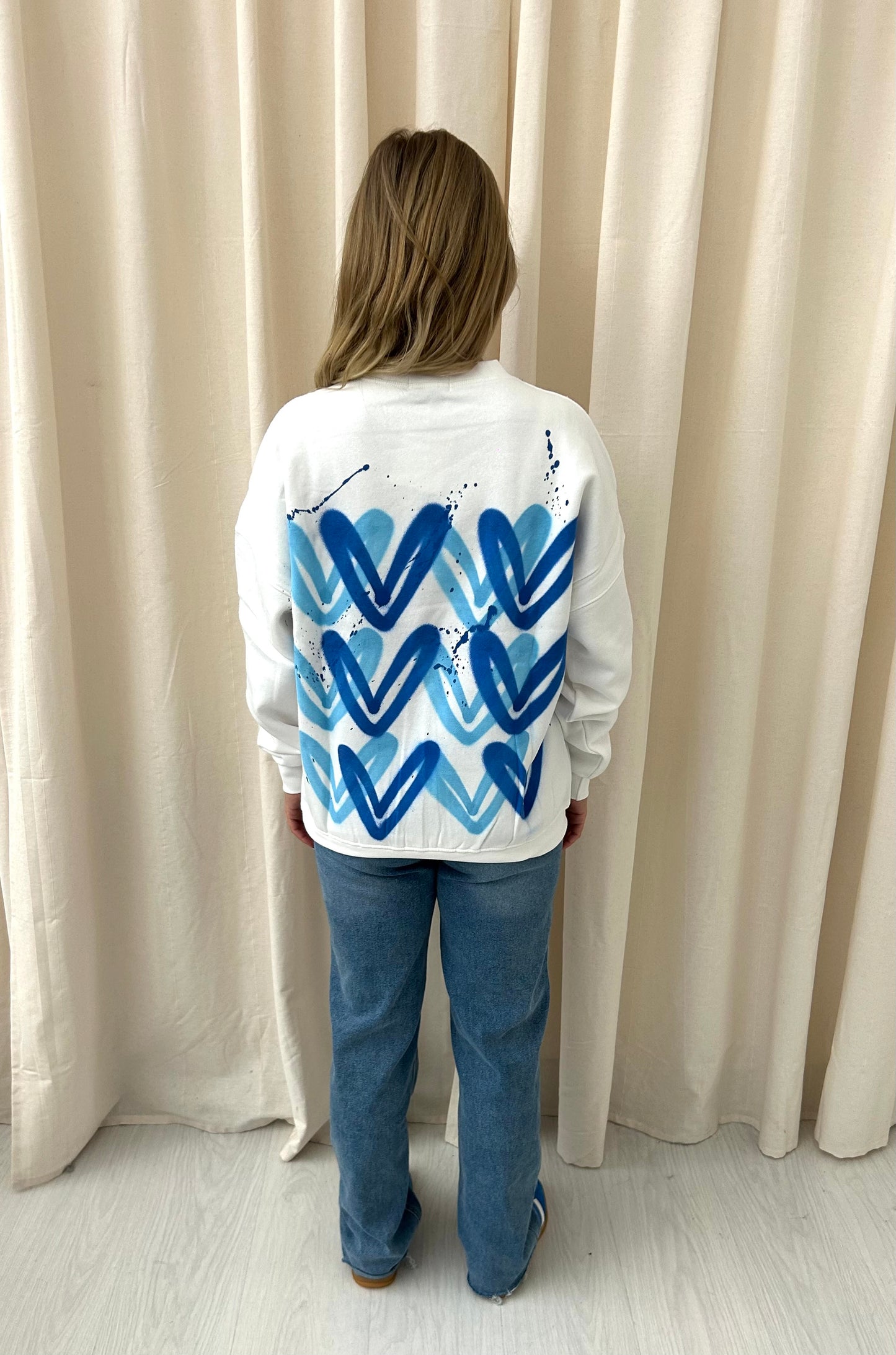 Royal Blue Heart Sweatshirt