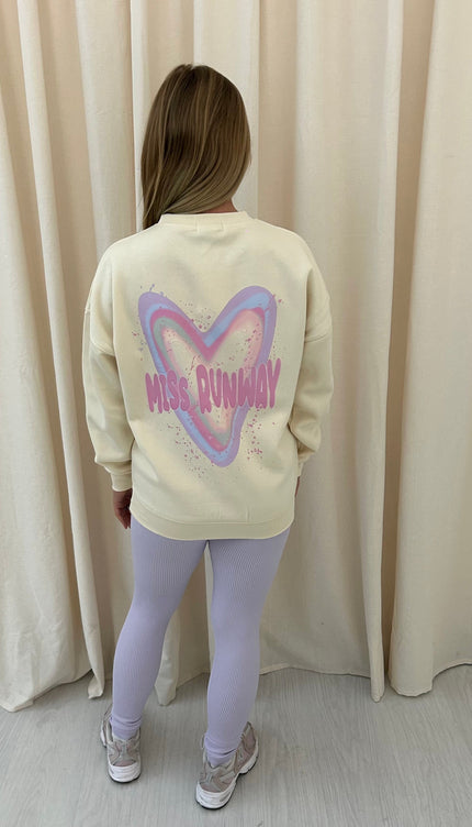 Miss Runway Pastel Heart Printed Sweatshirt & Leggings – image 8