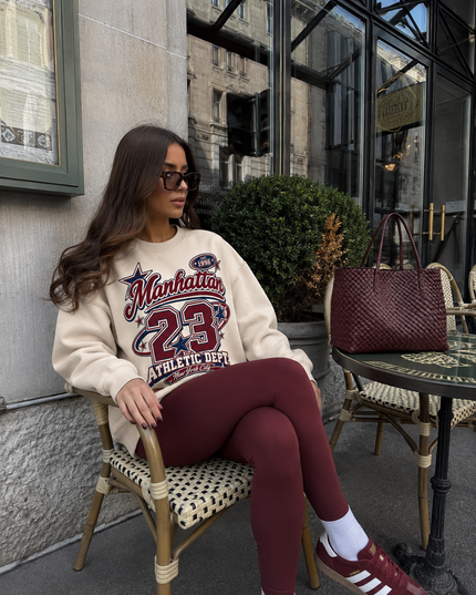 Manhattan Athletics Cream Sweatshirt