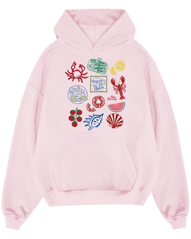 Crab, Seashell Hoodie Adults
