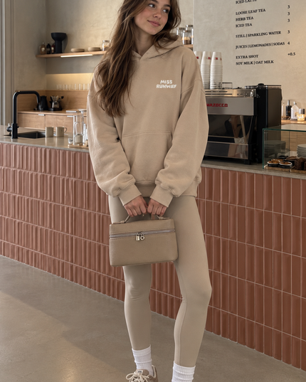 Edit 1 Hoodie Beige – kids' hoodie by Miss Runway