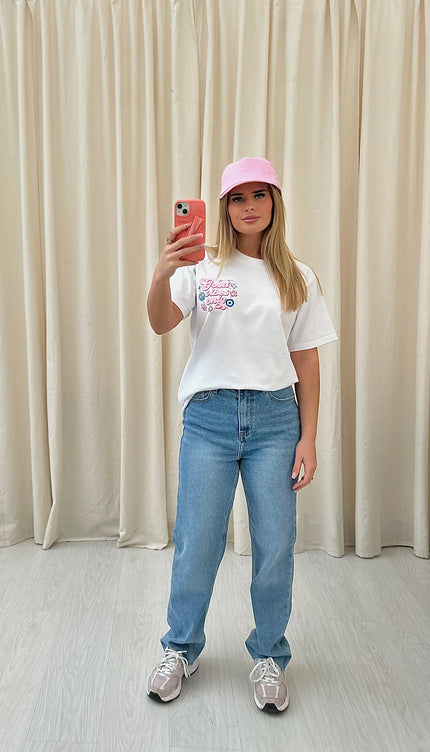 Good Vibes Only Graffiti T shirt White