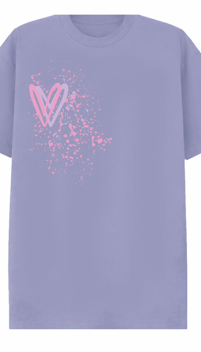 Pastel Heart Printed T-shirt – image 6
