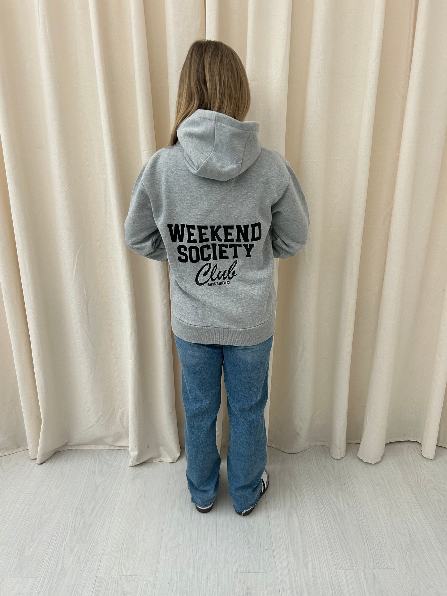 Wknd Society Club Hoodie Grey