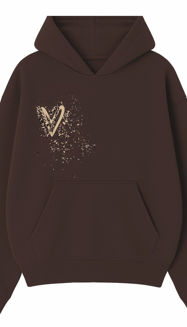 Leopard Print Heart Printed Hoodie – image 8