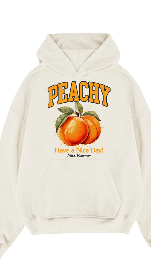 Peachy Hoodie – adult printed hoodie by Miss Runway