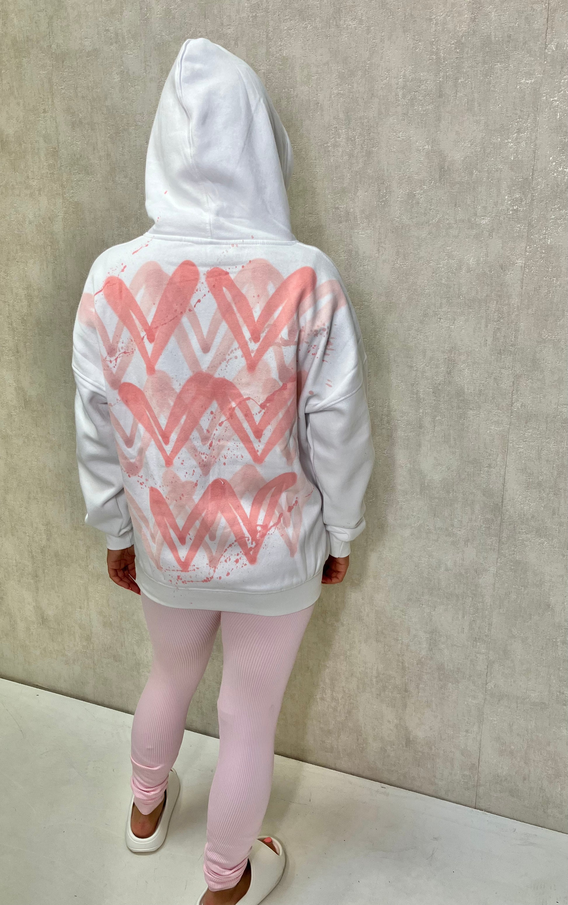 Pink Heart Hoodie And Legging Set – Miss Runway