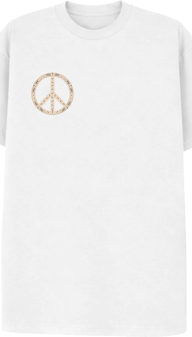 Paisley Peace T Shirt Cream by Miss Runway – image 2