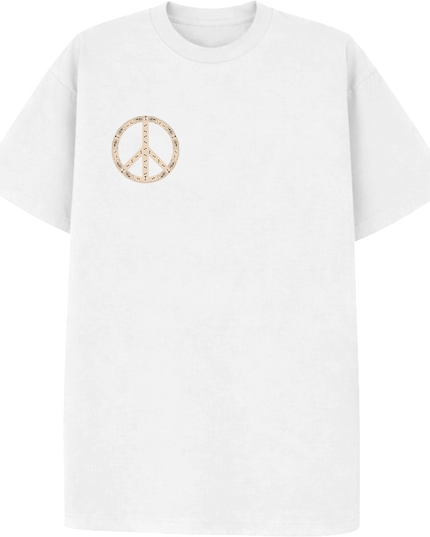 Paisley Peace T Shirt Cream