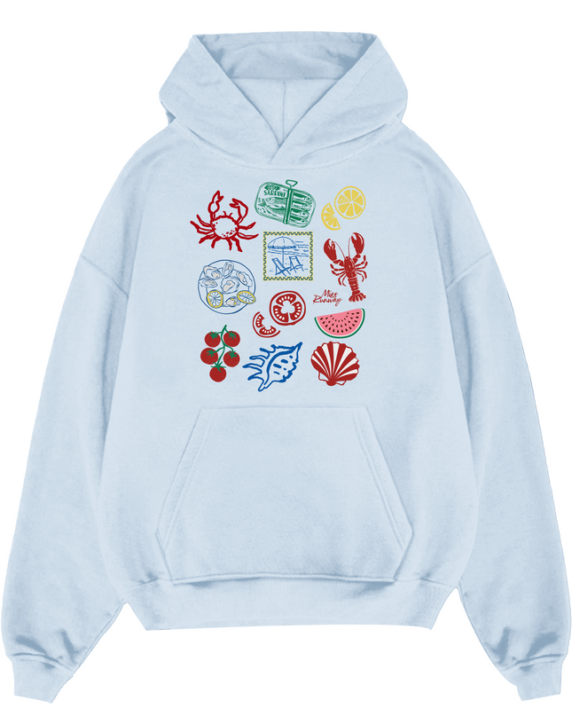Crab, Seashell Hoodie Adults