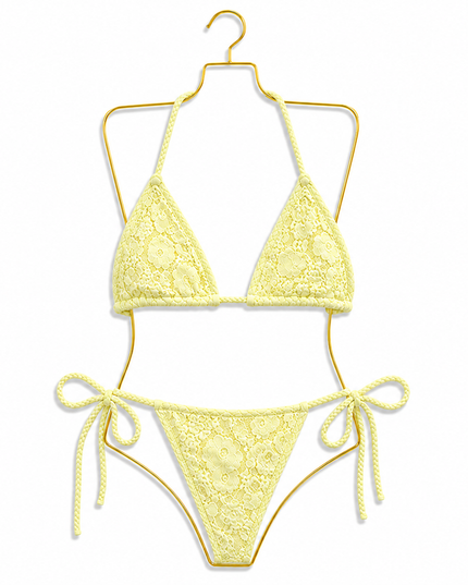 Sun-kissed Soleil Lace Bikini Lemon (Pre order 28th June)