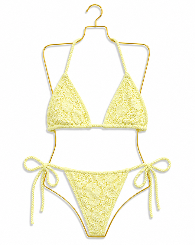 Sun-kissed Soleil Lace Bikini Lemon (Pre order 28th June)