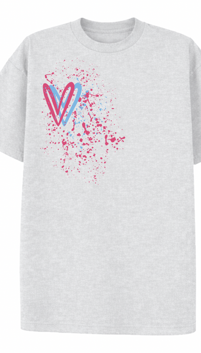 Multicoloured Heart Printed T-shirt – image 4
