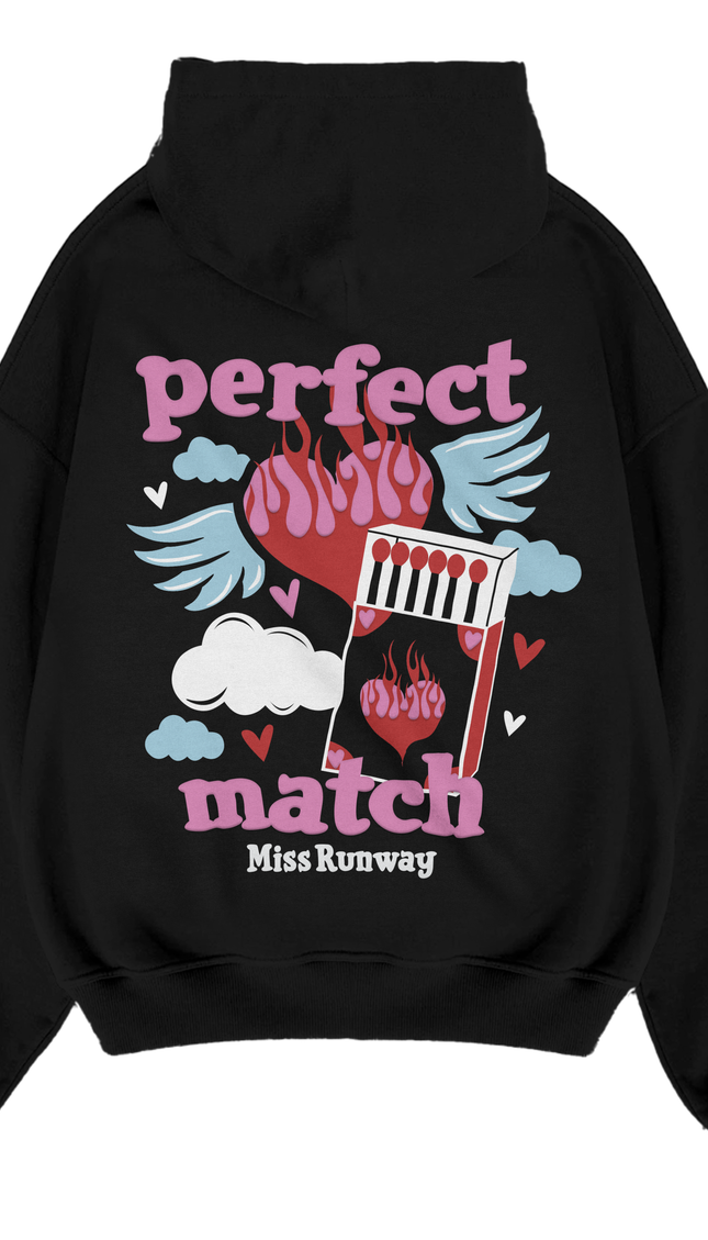 Perfect Match Hoodie – adult printed hoodie by Miss Runway