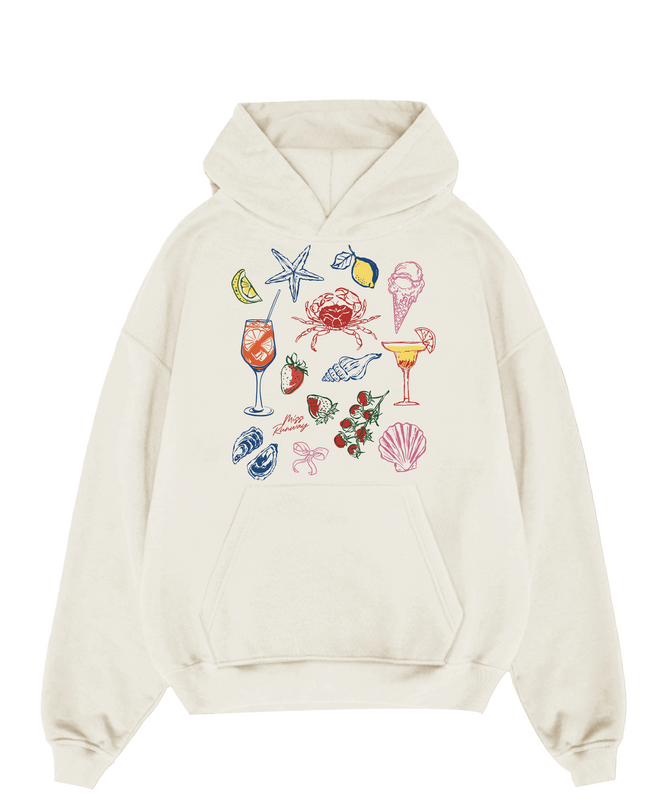 Seafood And Cocktails Hoodie Adults