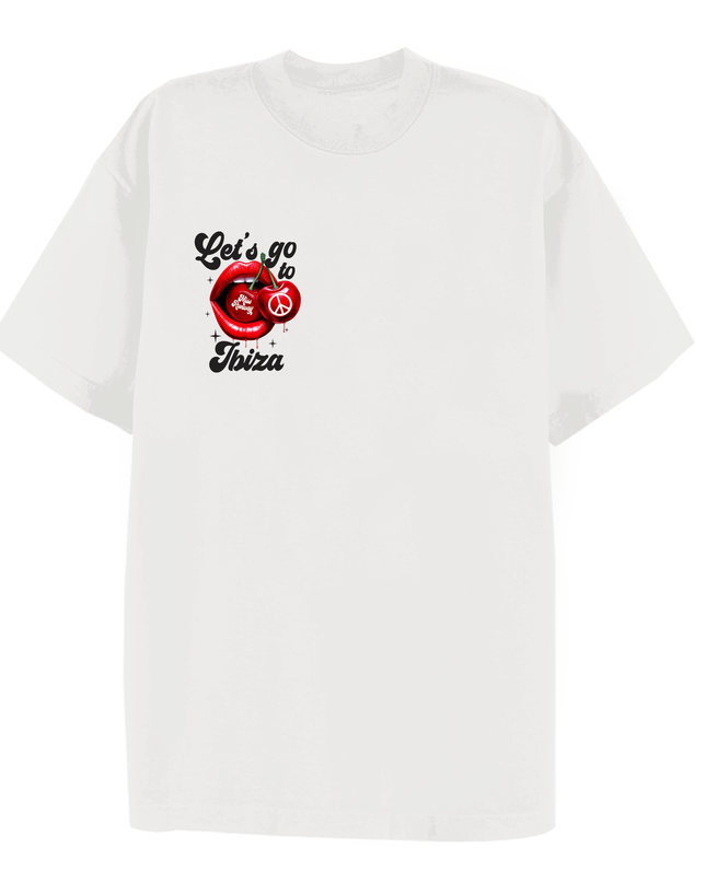 Let's Go To Ibiza Printed T-shirt Adult