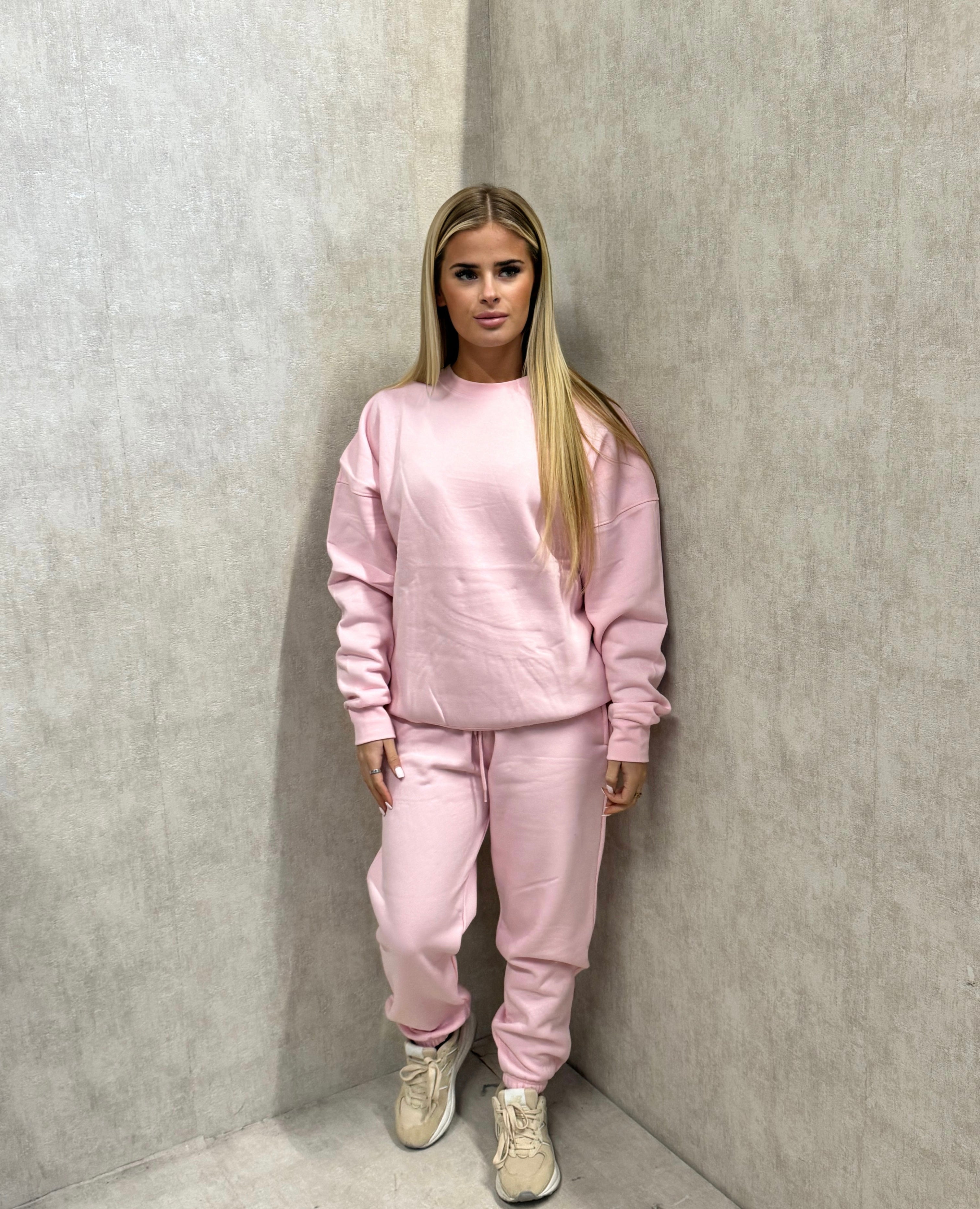 Oversized Sweatshirt Tracksuit Light Pink Miss Runway