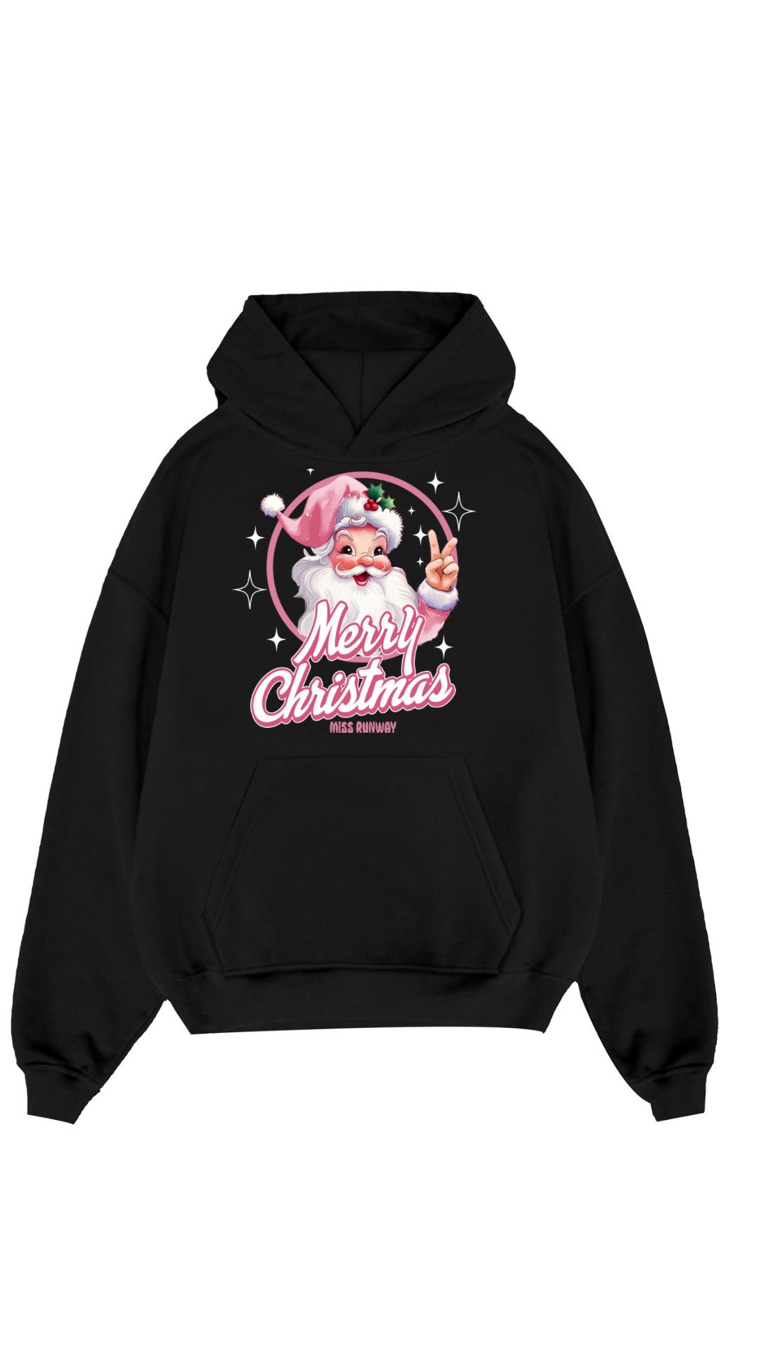 Merry Christmas Hoodie Black